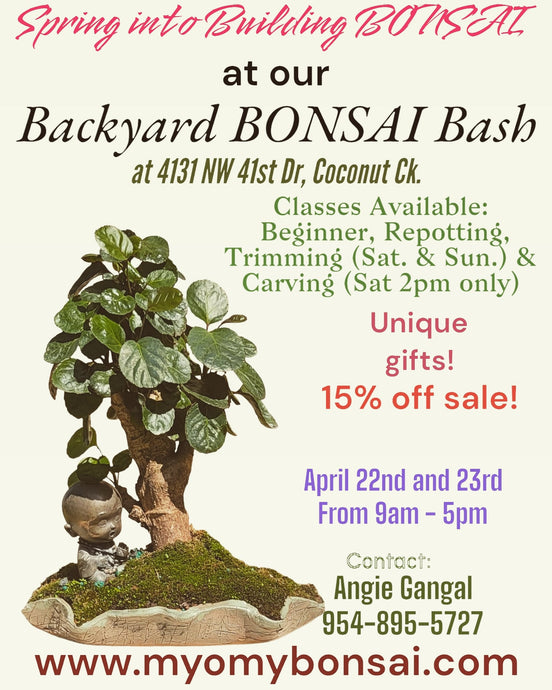 Spring Backyard Bonsai Bash